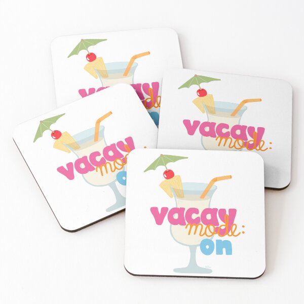 Item preview, Vacay Mode On – Summer Cocktail Sticker designed and sold by BibidibuDesigns.