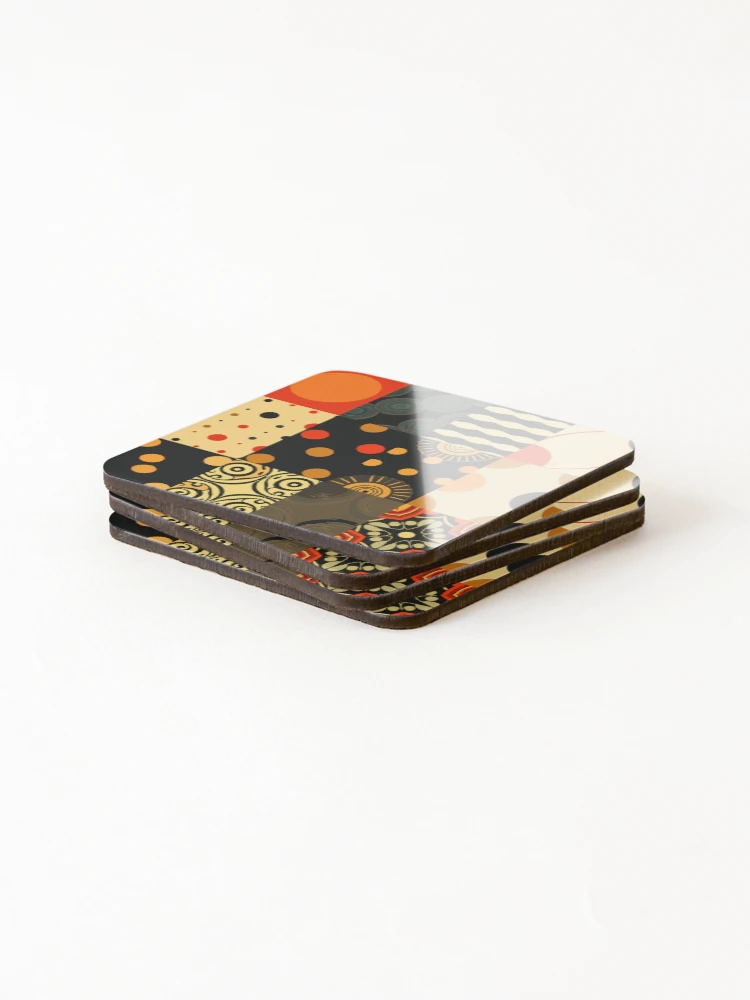 Thumbnail 4 of 5, Coasters (Set of 4), Abstract Patterns designed and sold by GraphicsClub.