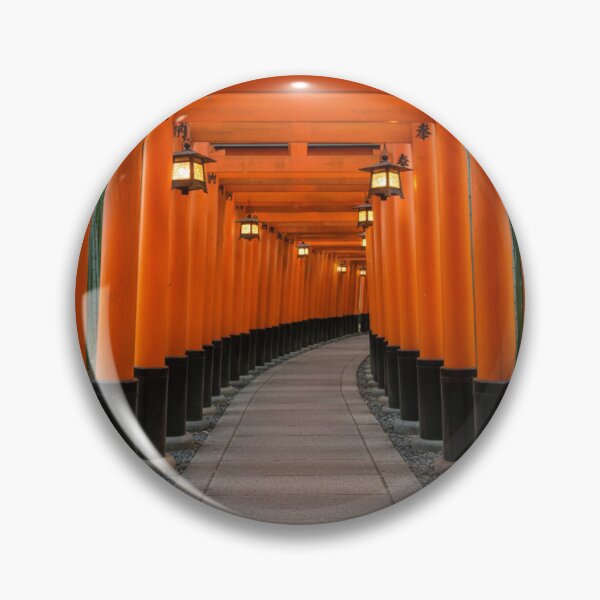 Item preview, Lantern-Lit Torii Pathway Sacred Japanese Shrine Tunnel designed and sold by Element Horizon Studio.