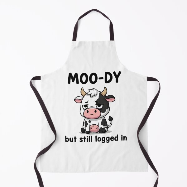 Item preview, Moo-dy But Logged In Cow designed and sold by Red Arts.