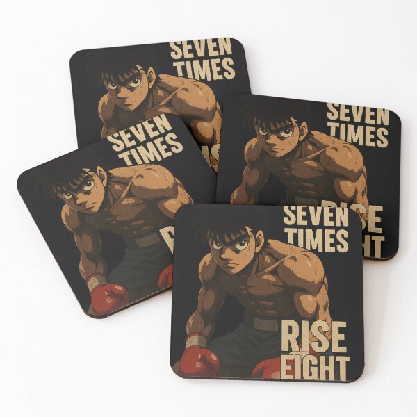 Item preview, Fall Seven Times Rise Eight – Motivational Anime Fighter Design designed and sold by URBANCHARM20.