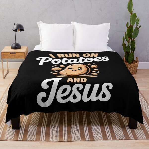 Item preview, Run On Potatoes And Jesus designed and sold by KelseyYasuko.