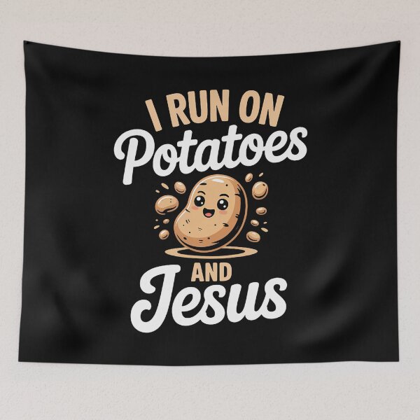 Item preview, Run On Potatoes And Jesus designed and sold by KelseyYasuko.