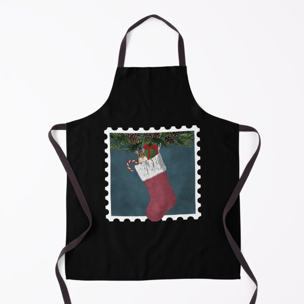 Item preview, Tiny Mouse in a Christmas stocking designed and sold by StephJChild.