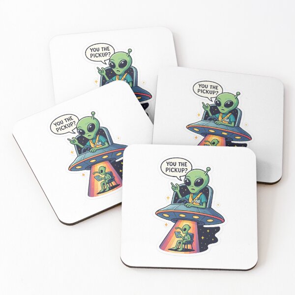Item preview, Alien Taxi Service Sticker designed and sold by StickerVibeStudio.