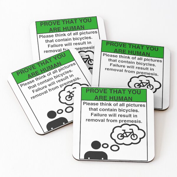 Item preview, PROVE THAT YOU ARE HUMAN: THINK OF ALL PICTURES OF BICYCLES designed and sold by Geodeezick.