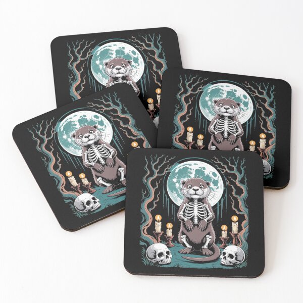 Item preview, Cool Otter Skeleton Halloween Christmas Birthday designed and sold by RayArmstrong.