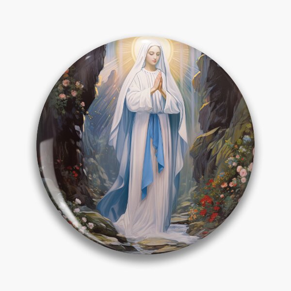 Item preview, Our Lady of Lourdes designed and sold by SanctifiedSouls.