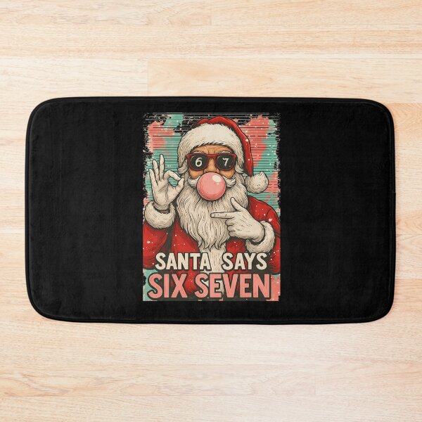 Item preview, Holiday Retro Says Claus Six Santa Happy Seven Santa Bruh designed and sold by ChadnoSmith.