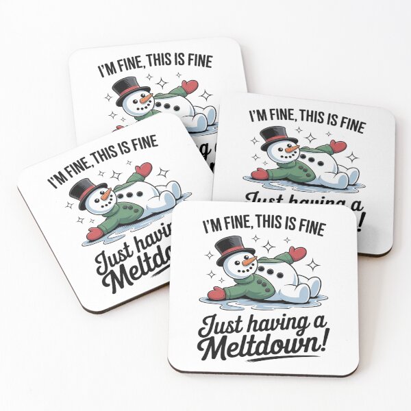 Item preview, Comfort Colors Its Fine Snowman Meltdown designed and sold by HaileyRobel.