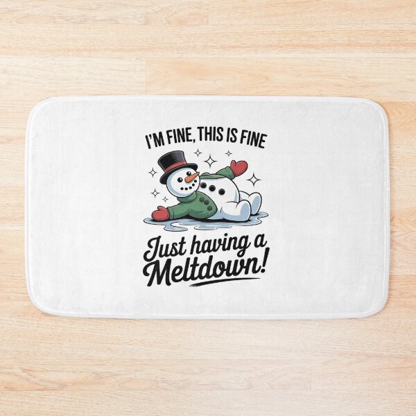 Item preview, Comfort Colors Its Fine Snowman Meltdown designed and sold by HaileyRobel.