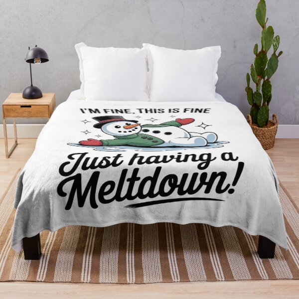 Item preview, Comfort Colors Its Fine Snowman Meltdown designed and sold by HaileyRobel.
