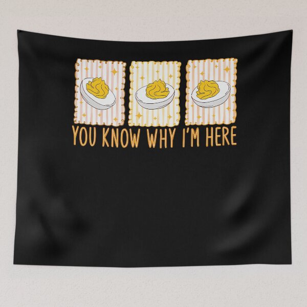 Item preview, And Funny Deviled Here Thanksgiving Deviled Fans Egg Why You Humor Dinner I'm Egg For Retro Know Lovers Holiday Gift designed and sold by PAMELANUNZIO.