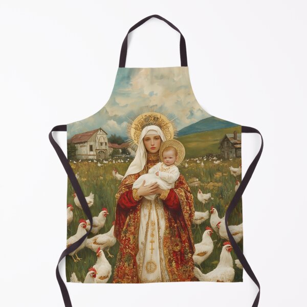Item preview, Our Lady of the Hens: Protector of the Humble Flock designed and sold by SanctifiedSouls.