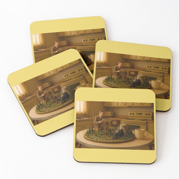 Item preview, Surreal Harvest Gold Kitchen with Steam Locomotive designed and sold by Tridentulus.