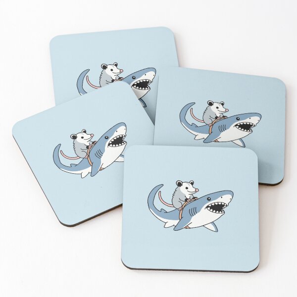 Item preview, Opossum Riding Shark designed and sold by NQArtist.