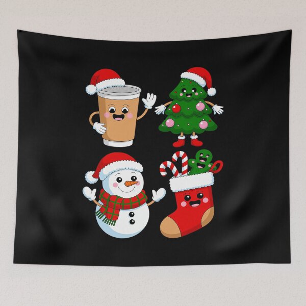 Item preview, ChristmasHoliday Coffee Tree Snowman Fun designed and sold by AmparoBoyle.