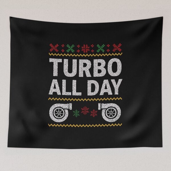 Item preview, Turbo All Day – Funny Turbocharger Christmas Sweater Car Lovers designed and sold by CarantinedChaos.