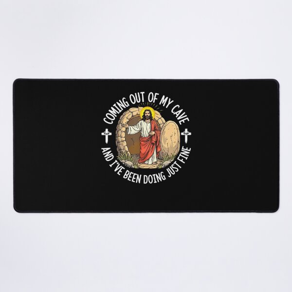 Item preview, Jesus Coming Out Of My Cave And I've Been Doing Just Fine designed and sold by DianaEsther1.