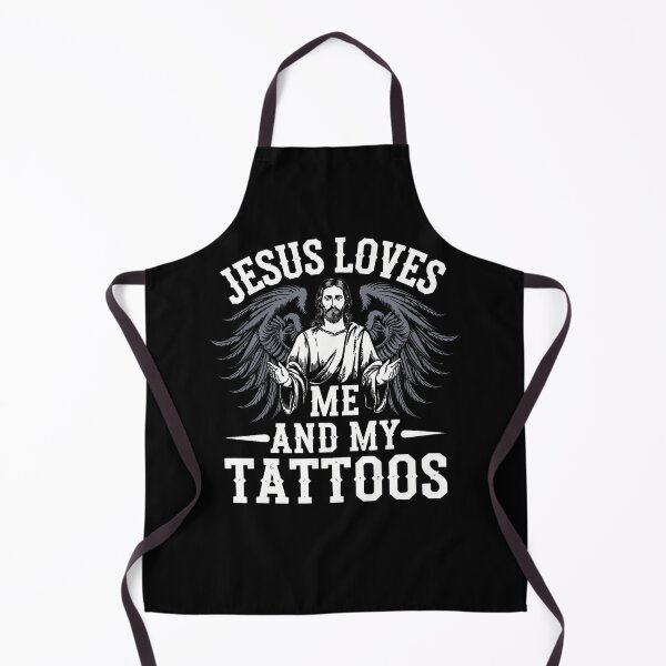 Item preview, Jesus Loves Me And My Tattoos designed and sold by DianaEsther1.