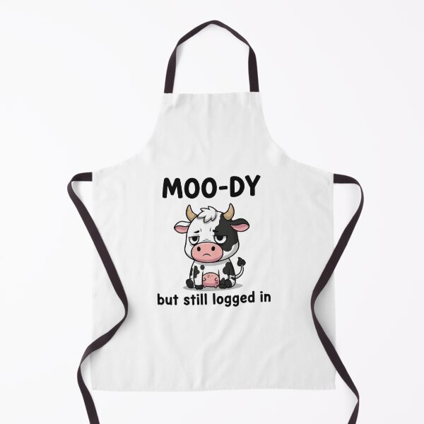 Item preview, Moo-dy But Logged In Cow designed and sold by Red Arts.