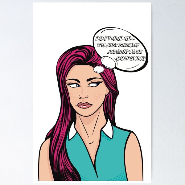 Item preview, Golf Swing Judgement Pop Art designed and sold by wilcoxm19.