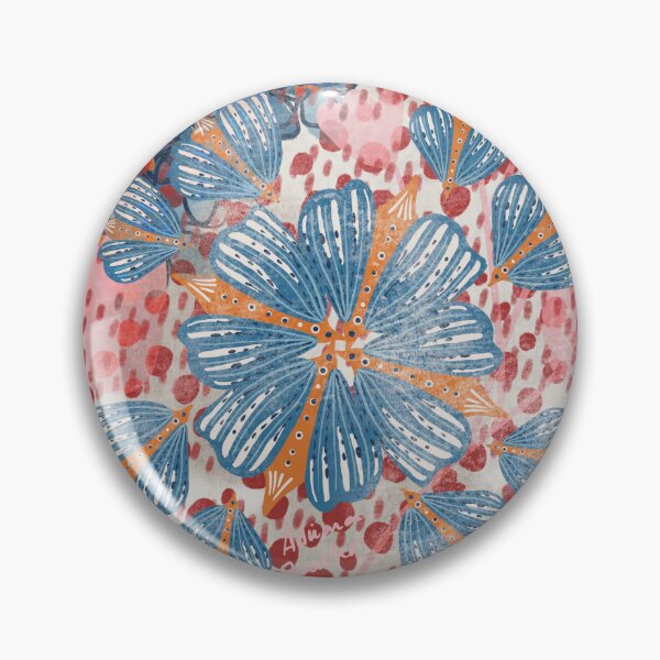 Item preview, Blue and red Butterflies patters designed and sold by Adriana Bracho.