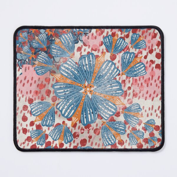 Item preview, Blue and red Butterflies patters designed and sold by Adriana Bracho.