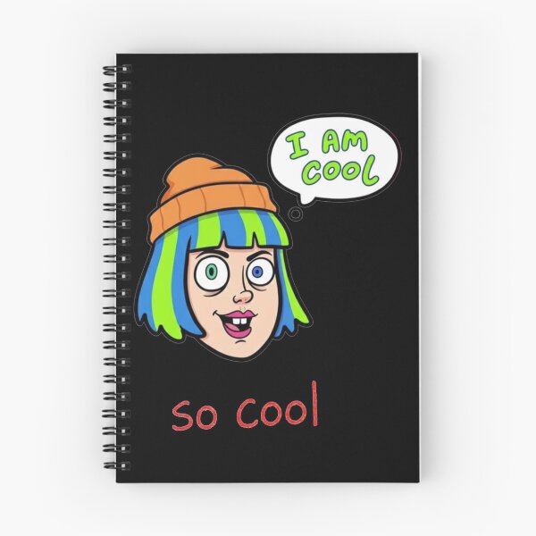 Item preview, ​Still Cool, Still Smiling​Neon Punk Cartoon ​Blue and Green Grrl.  designed and sold by ZyVoAli.