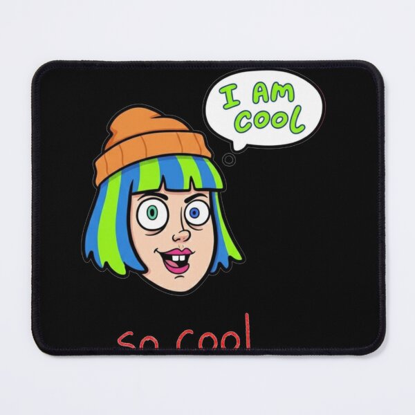 Item preview, Still Cool, Still SmilingNeon Punk Cartoon Blue and Green Grrl. designed and sold by ZyVoAli.