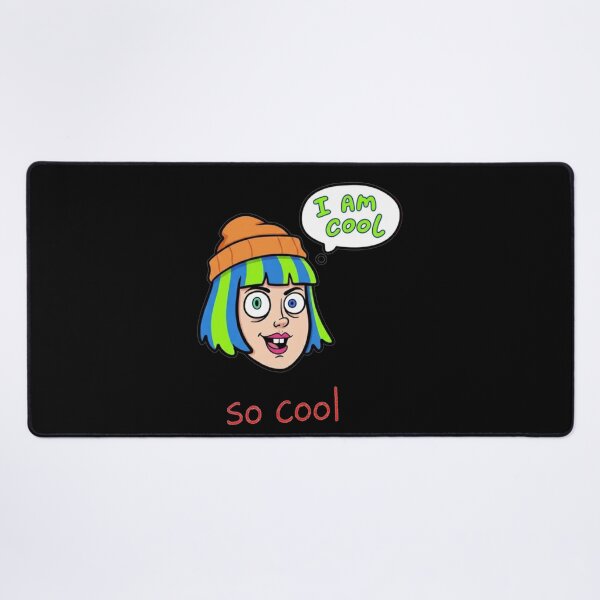 Item preview, Still Cool, Still SmilingNeon Punk Cartoon Blue and Green Grrl. designed and sold by ZyVoAli.