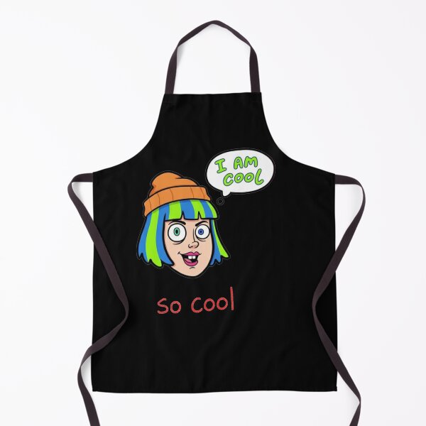 Item preview, Still Cool, Still SmilingNeon Punk Cartoon Blue and Green Grrl. designed and sold by ZyVoAli.