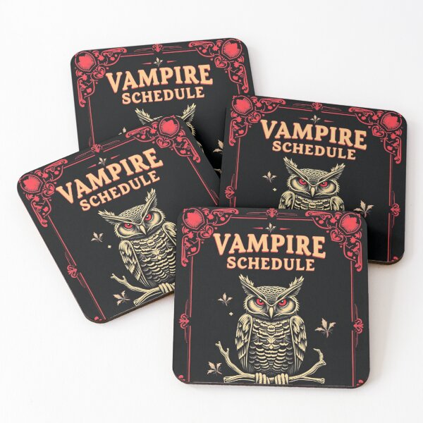 Item preview, Vampire Schedule Nocturnal Edition | Gothic Night Owl Humor Planner Gift designed and sold by Antik by Schulz.