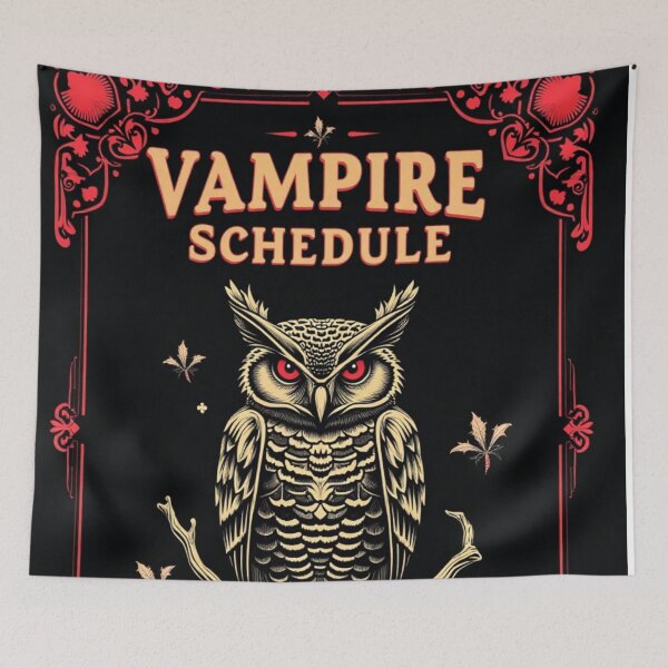Item preview, Vampire Schedule Nocturnal Edition | Gothic Night Owl Humor Planner Gift designed and sold by Antik by Schulz.