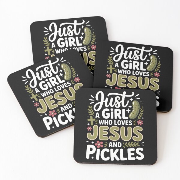 Item preview, Just A Girl Who Loves Jesus And Pickles designed and sold by DianaEsther1.