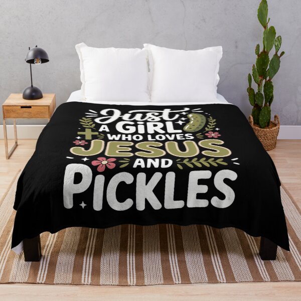 Item preview, Just A Girl Who Loves Jesus And Pickles designed and sold by DianaEsther1.