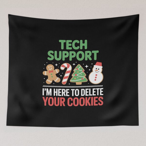 Item preview, Christmas Tech Support Here to Delete Cookies designed and sold by RayArmstrong.