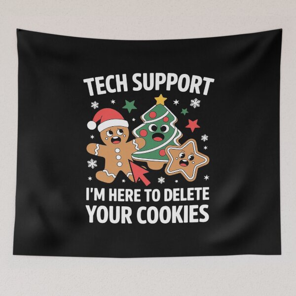 Item preview, Christmas Tech Support Here to Delete Cookies Xmas designed and sold by HaileyRobel.
