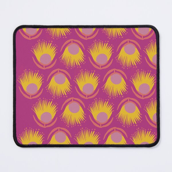 Item preview, Yellow flowers over pink pattern designed and sold by Adriana Bracho.