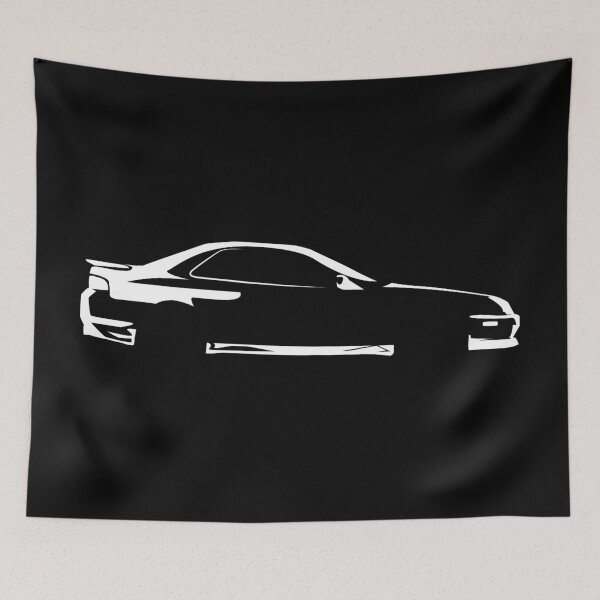 Item preview, Prelude BB6 VTi-R (1999) Minimalist Side-Profile Car Silhouette (White) designed and sold by FearnCreative.