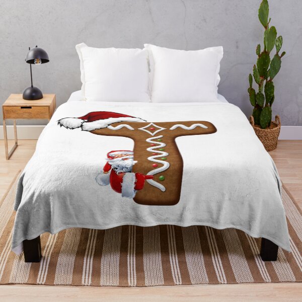 Item preview, Santa Gingerbread Letter T Christmas Cookie Alphabet Design designed and sold by Pandastore14.