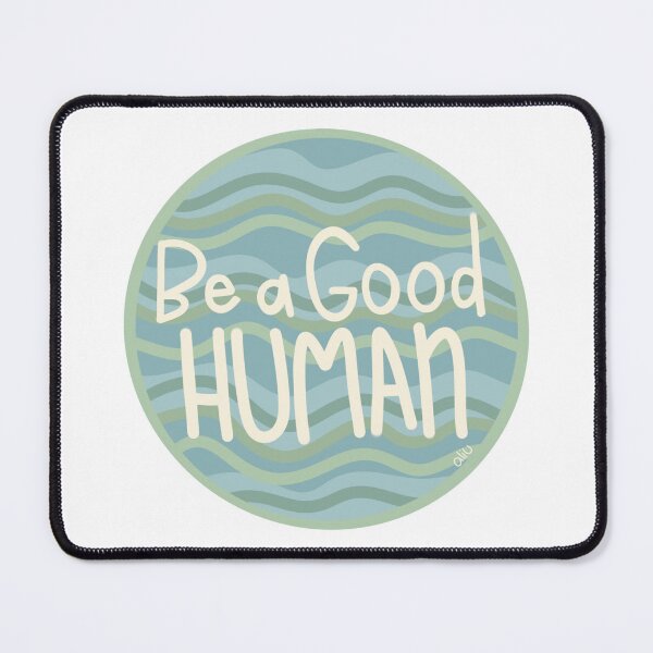Item preview, Be a Good Human – Positive Retro Sticker designed and sold by BibidibuDesigns.