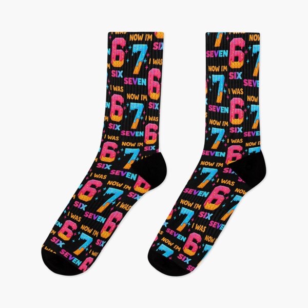 Item preview, Girl I 6 I'm 7th Was Hands Now Gift 7 Boy Happy Birthday Funny Classic designed and sold by RoniShorter.