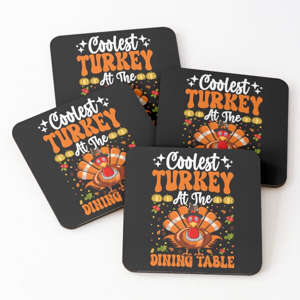 Item preview, Turkey Table Vintage Happy Coolest Thankful Turkey Day At designed and sold by GeoroSturgis.