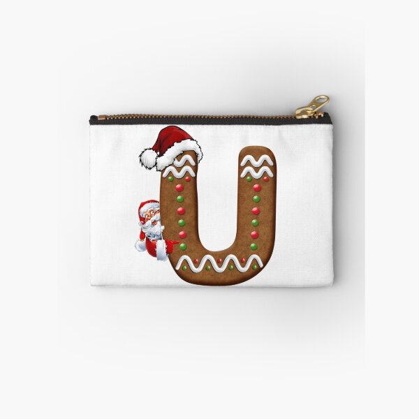 Item preview, Santa Gingerbread Letter U Christmas Cookie Alphabet Design designed and sold by Pandastore14.