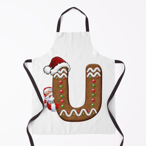 Item preview, Santa Gingerbread Letter U Christmas Cookie Alphabet Design designed and sold by Pandastore14.