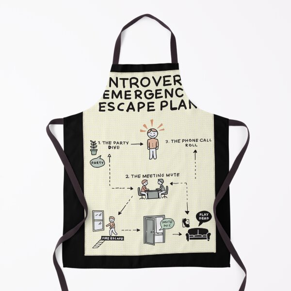 Item preview, Introvert Emergency Escape Plan – Funny Social Anxiety Humor Gift designed and sold by Popstudio85.