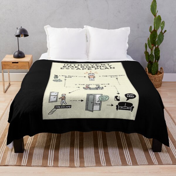 Item preview, Introvert Emergency Escape Plan – Funny Social Anxiety Humor Gift designed and sold by Popstudio85.
