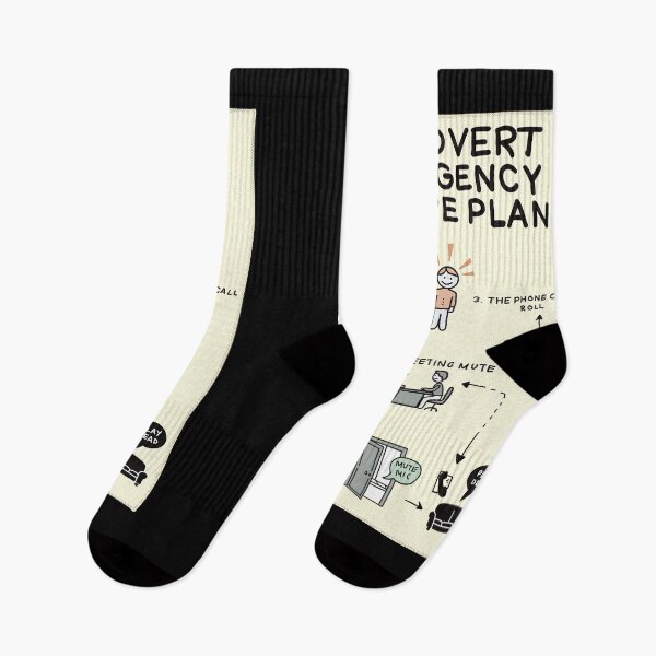 Item preview, Introvert Emergency Escape Plan – Funny Social Anxiety Humor Gift designed and sold by Popstudio85.
