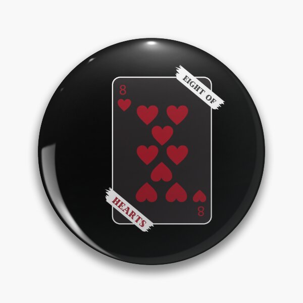 Item preview, Eight Of Hearts (Black Version) designed and sold by nyblydd.